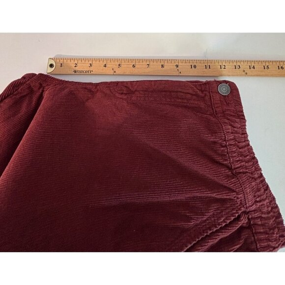 COTTON:ON Elastic Worker Pant Men S/P Burgundy Corduroy Relaxed Casual Style - Picture 12 of 16